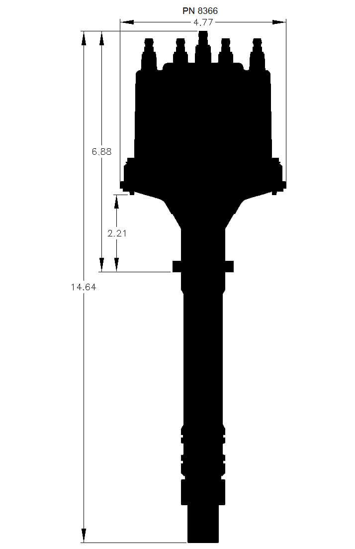 MSD Pro-Billet EFI Distributor (MSD8366)