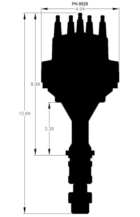 MSD Pro-Billet Ready-To-Run Distributor (MSD8529)