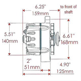 Powermaster Chrome Smooth Look Alternator (PM17297)