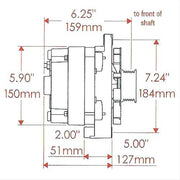 Powermaster Chrome GM/Chevy CS144 Style Alternator (PM37805)