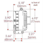 Powermaster Natural Finish Ford 4G Transverse Mount Alternator (PM47787)