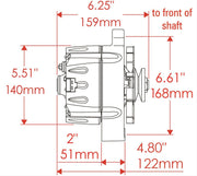 Powermaster Natural GM 12si Original Look Alternator (PM7294)