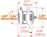 Powermaster Black GM Denso Style Race Alternator (PM8162)