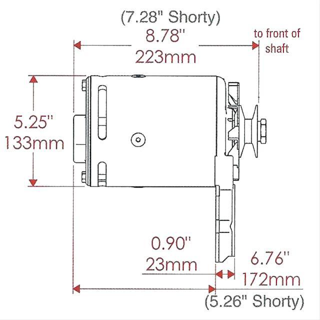 Powermaster Black PowerGEN Alternator (PM82011)