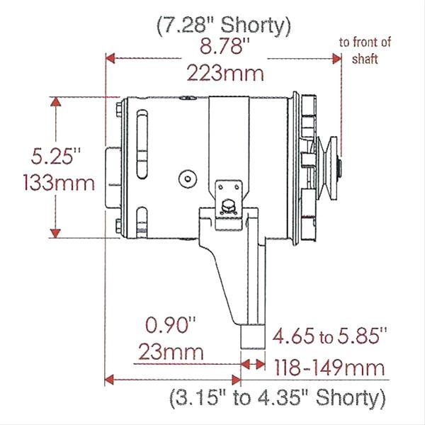 Powermaster Black PowerGEN Alternator (PM82021)