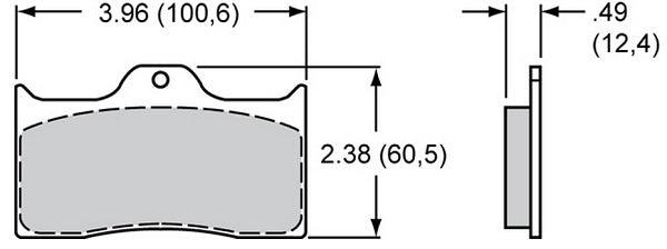 Wilwood Smart Pad Brake Pad Set with BP-20 Compound (WB150-9413K)
