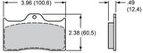 Wilwood Smart Pad Brake Pad Set with BP-20 Compound (WB150-9413K)