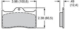 Wilwood PolyMatrix Brake pad Set with A Compound (WB15A-5734K)