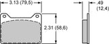 Wilwood PolyMatrix Brake Pad Set with A Compound (WB15A-8809K)
