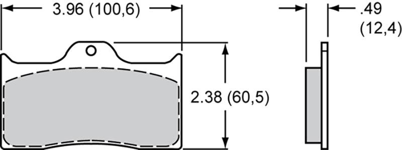 Wilwood PolyMatrix Brake Pad Set with B Compound (WB15B-3991K)