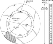 Wilwood GT 48 Curved Vane Slotted Rotor R/H (WB160-11839)