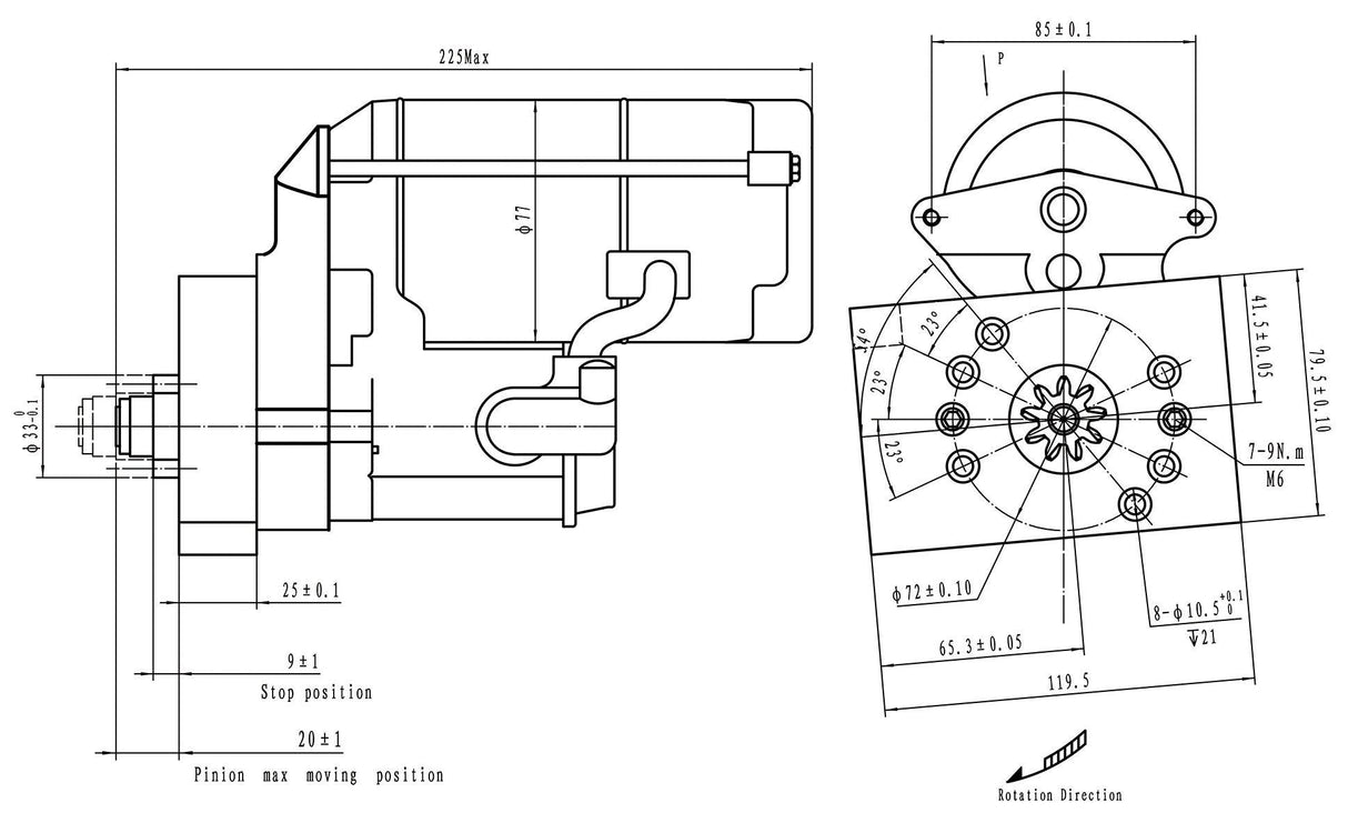 Aeroflow Small & Big Block Chev XPRO Super Torque Starter (AF4250-5323M)