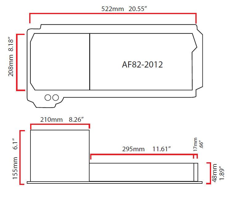 Aeroflow Fabricated LS Rear Sump Conversion Oil Pan (AF82-2012)