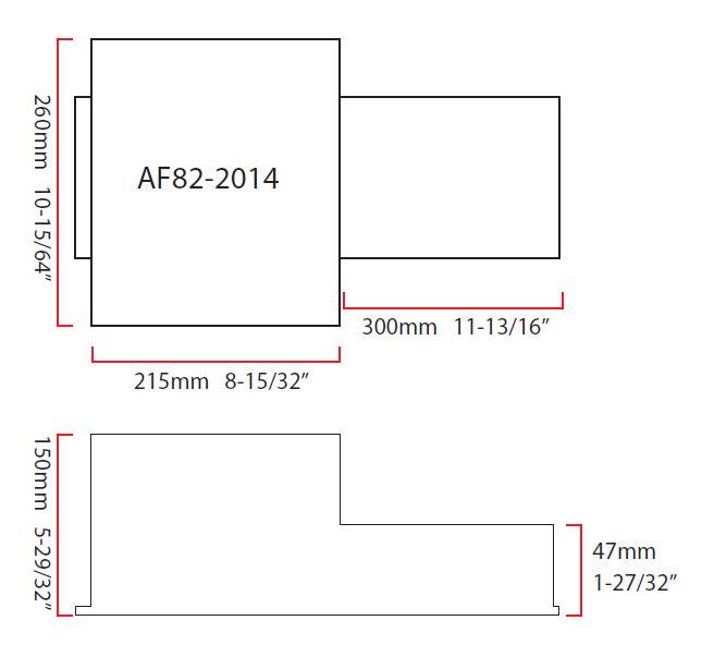 Aeroflow Fabricated LS Rear Sump Conversion Oil Pan (AF82-2014)
