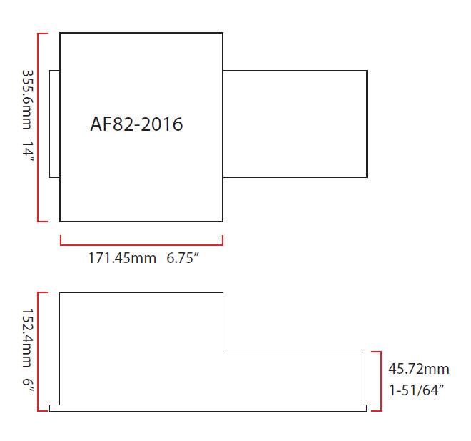 Aeroflow Fabricated LS Front Sump Conversion Oil Pan (AF82-2016)