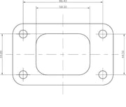 Aeroflow T3 Stainless Steel Turbine Inlet Flange (AF9551-0002)