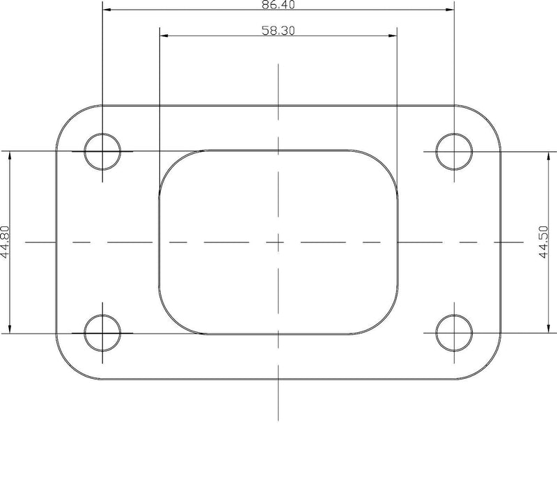 Aeroflow T3 Stainless Steel Turbine Inlet Flange (AF9551-0002)